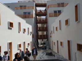 Visite du programme "Les Jardins d'Allonville" situé dans le centre-ville de Nantes