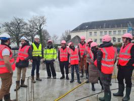 Visite du chantier du programme neuf Agora