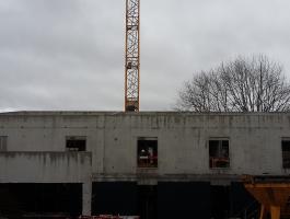 Première pierre et avancée du chantier du Foyer Passerelle à La Chapelle Basse Mer