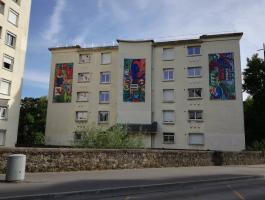 Inauguration de la fresque de la résidence rue Pitre Chevalier le 26 août 2016