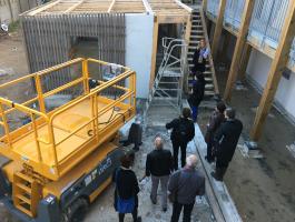 Visite du chantier Cœur Bouguenais le 17 Octobre