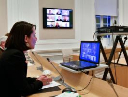 Visioconférence avec Johanna Rolland sur la construction de logements accessibles à toutes et à tous